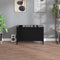 vidaXL - Platenkast - 74,5x38x48 - cm - bewerkt - hout - zwart