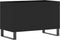 vidaXL - Platenkast - 74,5x38x48 - cm - bewerkt - hout - zwart
