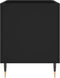 vidaXL - Platenkast - 74,5x38x48 - cm - bewerkt - hout - zwart