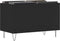 vidaXL - Platenkast - 74,5x38x48 - cm - bewerkt - hout - zwart