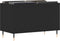 vidaXL - Platenkast - 74,5x38x48 - cm - bewerkt - hout - zwart