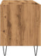 vidaXL - Platenkast - 84,5x38x48 - cm - bewerkt - hout - artisanaal - eikenkleur