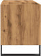 vidaXL - Platenkast - 84,5x38x48 - cm - bewerkt - hout - artisanaal - eikenkleur