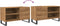 vidaXL - Platenkast - 84,5x38x48 - cm - bewerkt - hout - artisanaal - eikenkleur