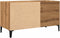 vidaXL - Platenkast - 84,5x38x48 - cm - bewerkt - hout - artisanaal - eikenkleur