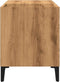 vidaXL - Platenkast - 84,5x38x48 - cm - bewerkt - hout - artisanaal - eikenkleur