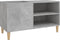 vidaXL - Platenkast - 84,5x38x48 - cm - bewerkt - hout - betongrijs