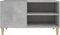 vidaXL - Platenkast - 84,5x38x48 - cm - bewerkt - hout - betongrijs
