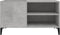 vidaXL - Platenkast - 84,5x38x48 - cm - bewerkt - hout - betongrijs