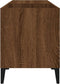 vidaXL - Platenkast - 84,5x38x48 - cm - bewerkt - hout - bruin - eikenkleur