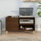 vidaXL - Platenkast - 84,5x38x48 - cm - bewerkt - hout - bruin - eikenkleur