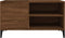 vidaXL - Platenkast - 84,5x38x48 - cm - bewerkt - hout - bruin - eikenkleur