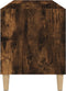 vidaXL - Platenkast - 84,5x38x48 - cm - bewerkt - hout - gerookt - eikenkleurig