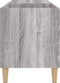 vidaXL - Platenkast - 84,5x38x48 - cm - bewerkt - hout - grijs - sonoma - eikenkleurig