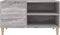 vidaXL - Platenkast - 84,5x38x48 - cm - bewerkt - hout - grijs - sonoma - eikenkleurig
