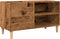 vidaXL - Platenkast - 84,5x38x48 - cm - bewerkt - hout - oud - houtkleurig