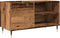 vidaXL - Platenkast - 84,5x38x48 - cm - bewerkt - hout - oud - houtkleurig