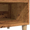 vidaXL - Platenkast - 84,5x38x48 - cm - bewerkt - hout - oud - houtkleurig