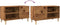 vidaXL - Platenkast - 84,5x38x48 - cm - bewerkt - hout - oud - houtkleurig