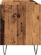 vidaXL - Platenkast - 84,5x38x48 - cm - bewerkt - hout - oud - houtkleurig