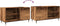 vidaXL - Platenkast - 84,5x38x48 - cm - bewerkt - hout - oud - houtkleurig