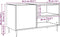 vidaXL - Platenkast - 84,5x38x48 - cm - bewerkt - hout - oud - houtkleurig