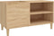 vidaXL - Platenkast - 84,5x38x48 - cm - bewerkt - hout - sonoma - eikenkleurig
