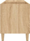 vidaXL - Platenkast - 84,5x38x48 - cm - bewerkt - hout - sonoma - eikenkleurig