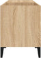 vidaXL - Platenkast - 84,5x38x48 - cm - bewerkt - hout - sonoma - eikenkleurig