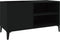 vidaXL - Platenkast - 84,5x38x48 - cm - bewerkt - hout - zwart