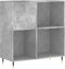 vidaXL - Platenkast - 84,5x38x89 - cm - bewerkt - hout - betongrijs