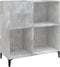 vidaXL - Platenkast - 84,5x38x89 - cm - bewerkt - hout - betongrijs