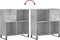 vidaXL - Platenkast - 84,5x38x89 - cm - bewerkt - hout - betongrijs