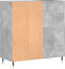 vidaXL - Platenkast - 84,5x38x89 - cm - bewerkt - hout - betongrijs