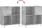 vidaXL - Platenkast - 84,5x38x89 - cm - bewerkt - hout - betongrijs