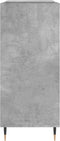 vidaXL - Platenkast - 84,5x38x89 - cm - bewerkt - hout - betongrijs