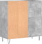 vidaXL - Platenkast - 84,5x38x89 - cm - bewerkt - hout - betongrijs