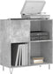 vidaXL - Platenkast - 84,5x38x89 - cm - bewerkt - hout - betongrijs