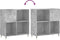 vidaXL - Platenkast - 84,5x38x89 - cm - bewerkt - hout - betongrijs
