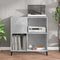 vidaXL - Platenkast - 84,5x38x89 - cm - bewerkt - hout - betongrijs