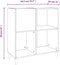 vidaXL - Platenkast - 84,5x38x89 - cm - bewerkt - hout - bruin - eikenkleur