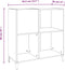vidaXL - Platenkast - 84,5x38x89 - cm - bewerkt - hout - bruin - eikenkleur