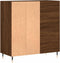 vidaXL - Platenkast - 84,5x38x89 - cm - bewerkt - hout - bruin - eikenkleur