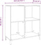 vidaXL - Platenkast - 84,5x38x89 - cm - bewerkt - hout - grijs - sonoma - eikenkleurig