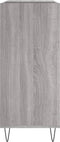 vidaXL - Platenkast - 84,5x38x89 - cm - bewerkt - hout - grijs - sonoma - eikenkleurig