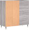 vidaXL - Platenkast - 84,5x38x89 - cm - bewerkt - hout - grijs - sonoma - eikenkleurig