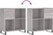 vidaXL - Platenkast - 84,5x38x89 - cm - bewerkt - hout - grijs - sonoma - eikenkleurig