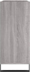 vidaXL - Platenkast - 84,5x38x89 - cm - bewerkt - hout - grijs - sonoma - eikenkleurig