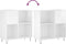 vidaXL - Platenkast - 84,5x38x89 - cm - bewerkt - hout - hoogglans - wit
