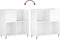 vidaXL - Platenkast - 84,5x38x89 - cm - bewerkt - hout - hoogglans - wit